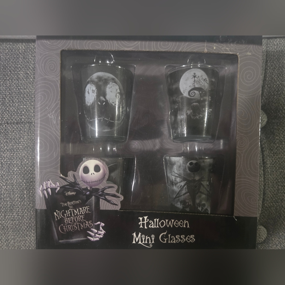 Disney Nightmare Before Christmas Mini Glasses Set